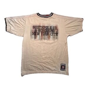 Southpole Y2K NYC Graphic T Shirt Mens Medium Southpole Co 5 Boroughs Streetwear
